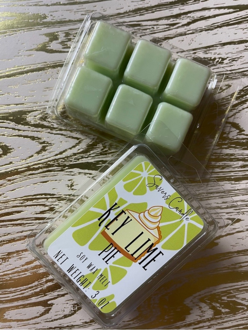 Key Lime Pie Soy Wax Melts - Light Green
